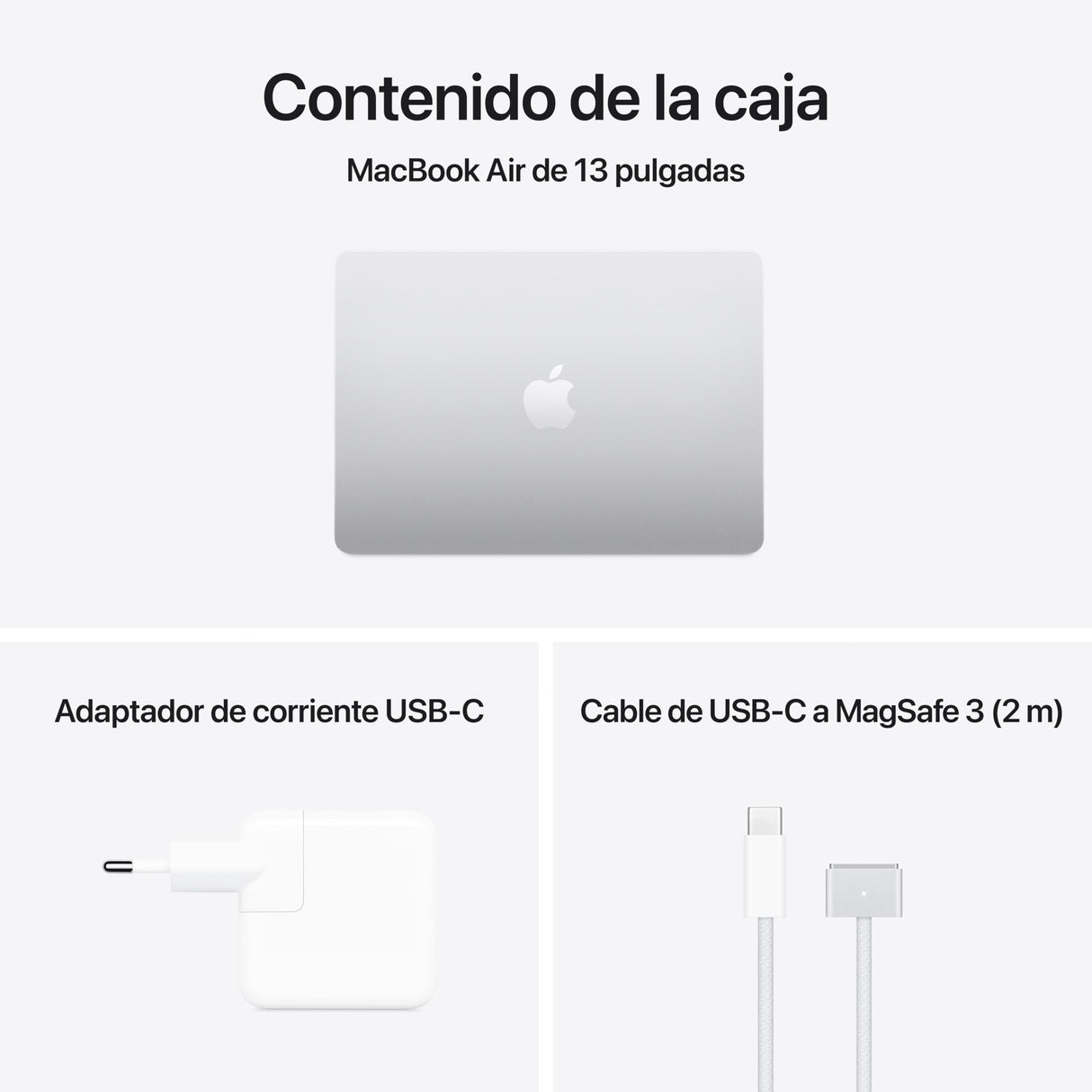 Apple 2025 MacBook Air de 13 Pulgadas con Chip M4: diseñado para Apple Intelligence, Pantalla Liquid Retina de 13,6 Pulgadas, 16 GB de Memoria unificada, 512 GB SSD, Teclado español; Plata