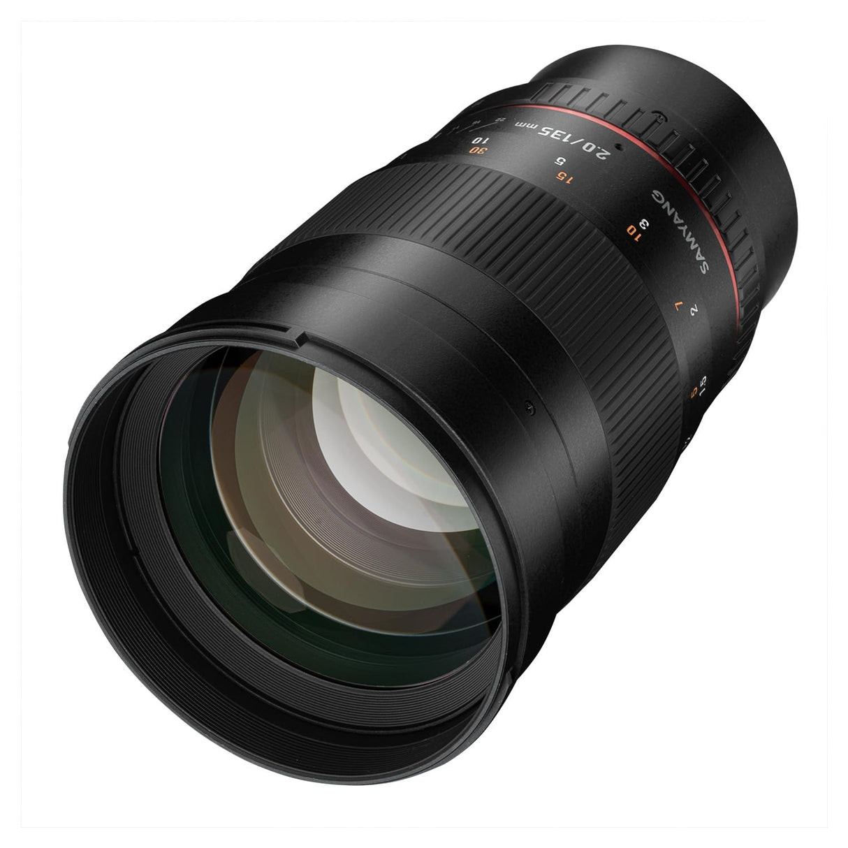 Samyang F1112206101 - Objetivo fotográfico DSLR para Sony E (Distancia focal Fija 135mm, Apertura f/2-22 ED UMC, diámetro Filtro: 77mm), Negro