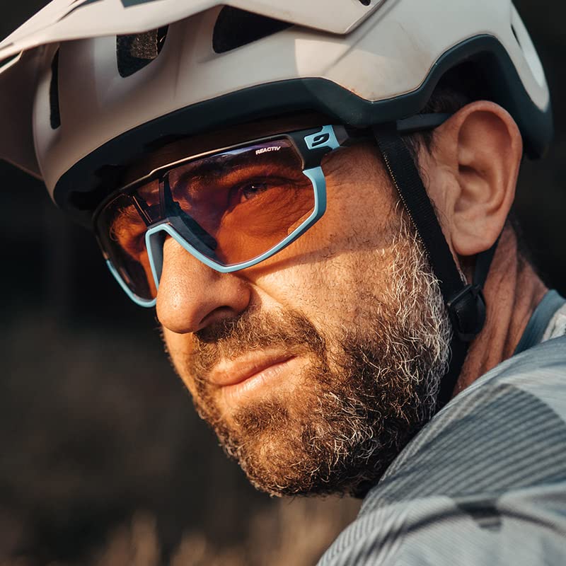 Julbo Rush Gafas DE Sol, Mate Negro/Shiny Negro, L Unisex Adulto