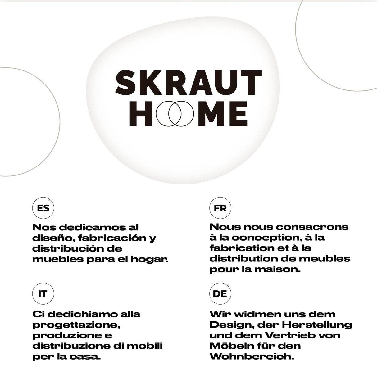 Skraut Home | Mueble de TV para Salón | 57 x 95 x 40 cm | Indicado para TV de 32/40" | Modelo Wind 100 | Blanco Mate/Roble