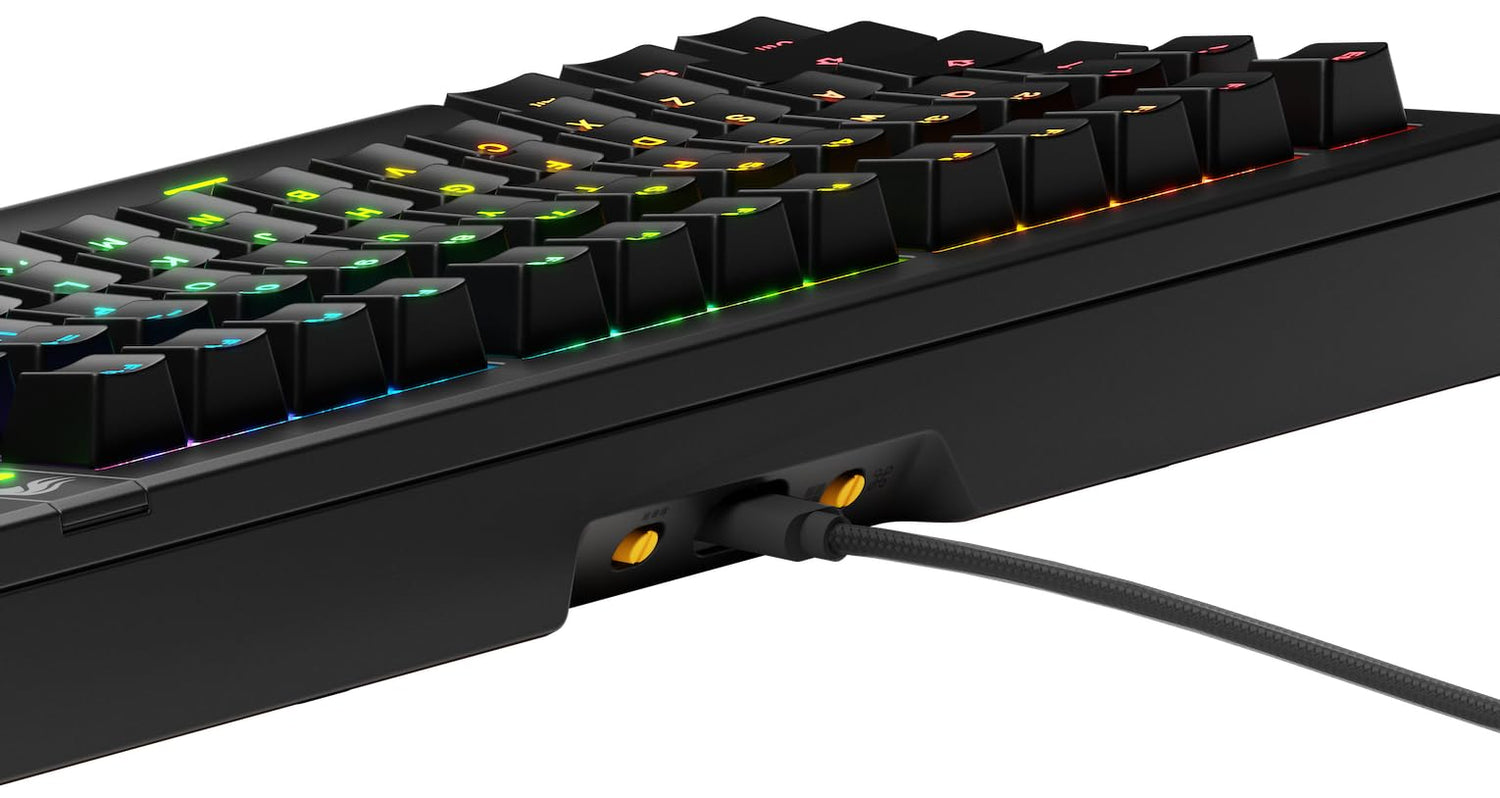 Glorious Gaming GMMK 3 anpassat mekaniskt gamingtangentbord, 75% TKL, modulärt packningssystem, doubleshot PBT-tangenter, aluminiumplatta, utbytbara 3- Och 5-stiftsbrytare, USA QWERTY - Svart