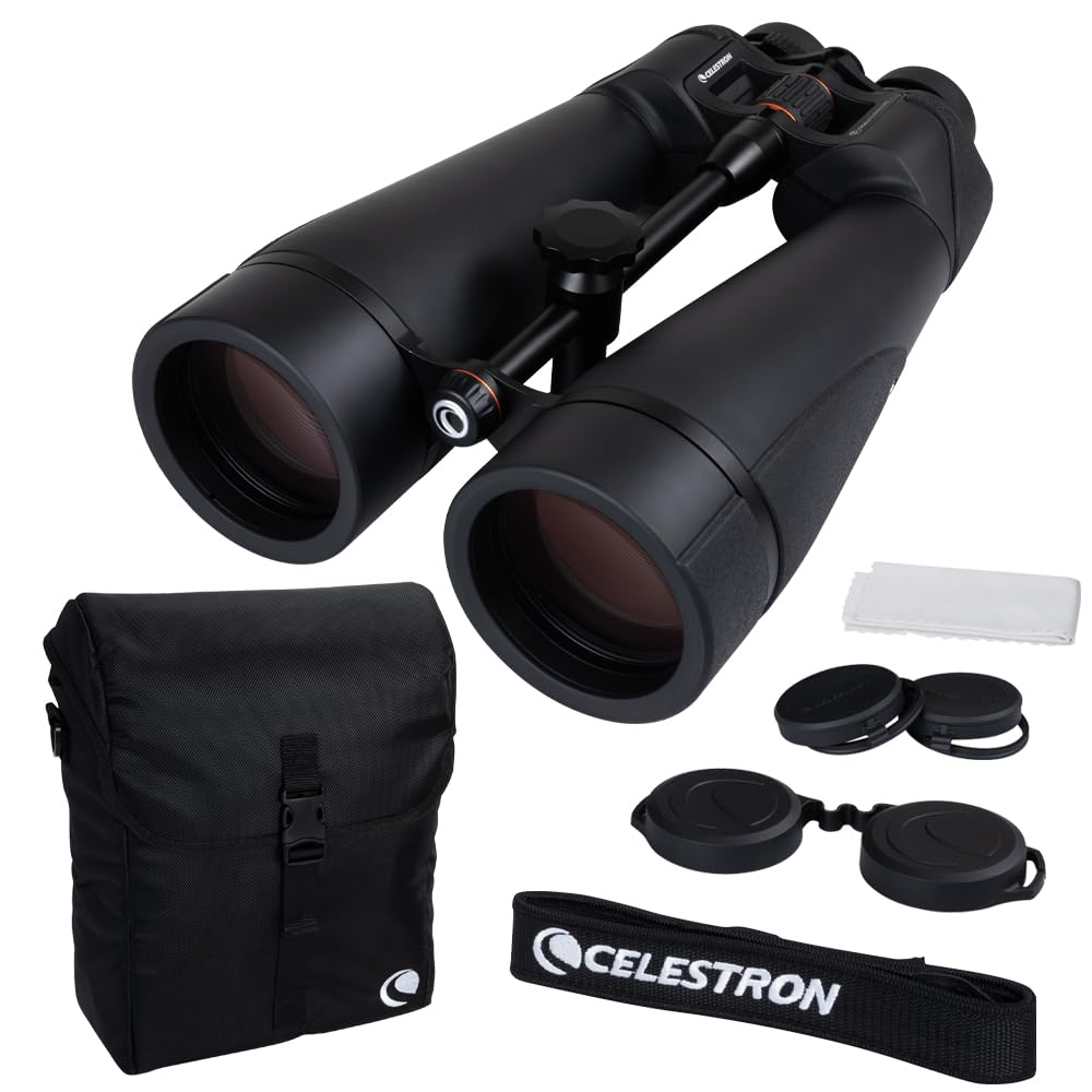 Celestron 72035 SkyMaster Pro ED 20x80: prismáticos astronómicos con Vidrio ED y Gran Apertura para Grandes distancias, Revestimiento XLT múltiple Completo, Adaptador para trípode y Estuche