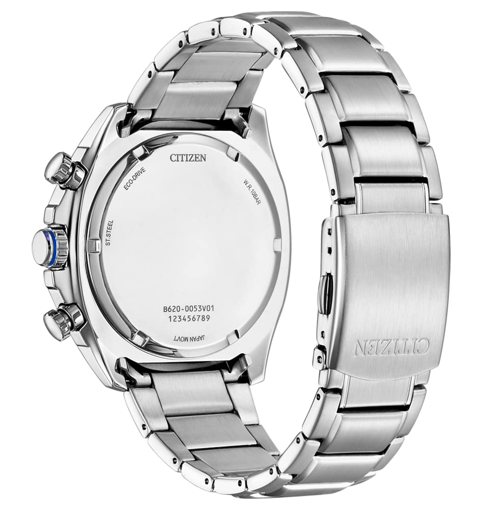 Citizen Reloj Cronógrafo para Hombres de Cuarzo japonés con Correa en Acero Inoxidable CA4561-89E