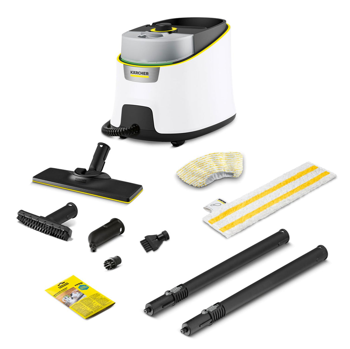 Kärcher Limpiadora de vapor SC 4 Deluxe Iron, presión de vapor: 4 bar, calentamiento: 3 min., superficie: 130 m², depósitos: 0,5 l + 1,3 l, kit suelos EasyFix, boquillas, plancha de vapor