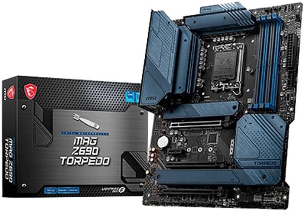 MSI, MAG Z690 TORPEDO Placa Base Gaming ATX, Soporta Procesadores Intel Core 12 th Gen, LGA 1700, 16 Duet Rail VRM 70 A, DDR5 Memory Boost 6400 MHz/OC, 1 x PCIe 5,0 x 16, 3 x M2 Gen 4, 2,5G LAN