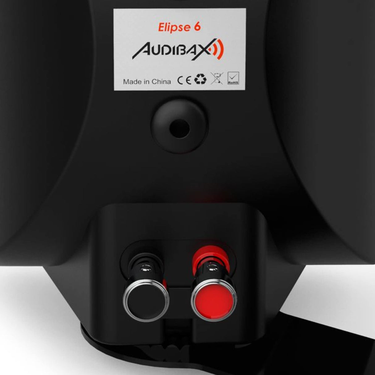 Audibax Elipse 6 Altavoces con Soporte Pared 6" 2 Vías 50W RMS. Negras.Pareja