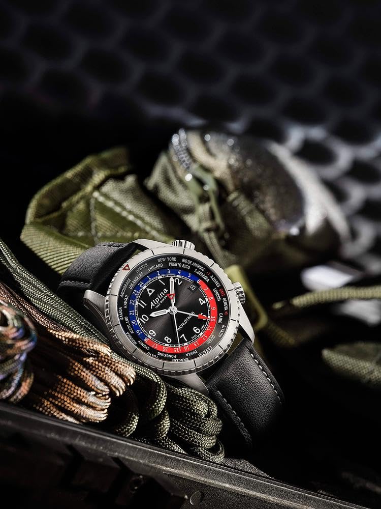 Alpina Reloj Analógico para Hombre de Cuarzo con Correa en Acero Inoxidable mid-39670