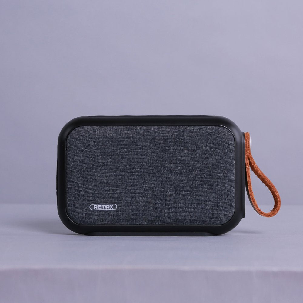Remax Fabric - Altavoz Bluetooth portátil, Color Negro
