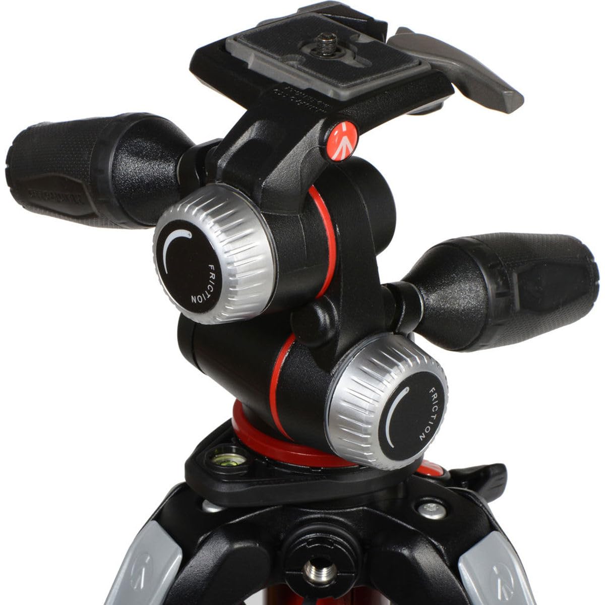 Manfrotto Trípode de Aluminio de 3 Secciones con Cabeza de 3 Vías, Kit de Accesorios de Fotografía Profesional, Trípode de Cámara con Cabezal