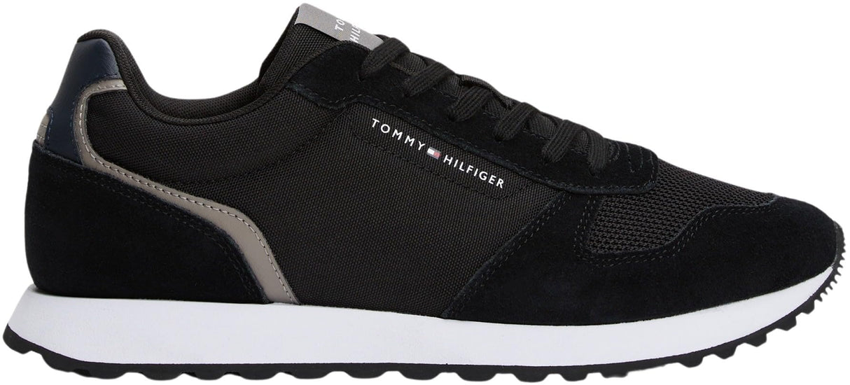 Tommy Hilfiger Runner Sneaker Hombre New Eva Mix Calzado Deportivo, Negro (Black), 42