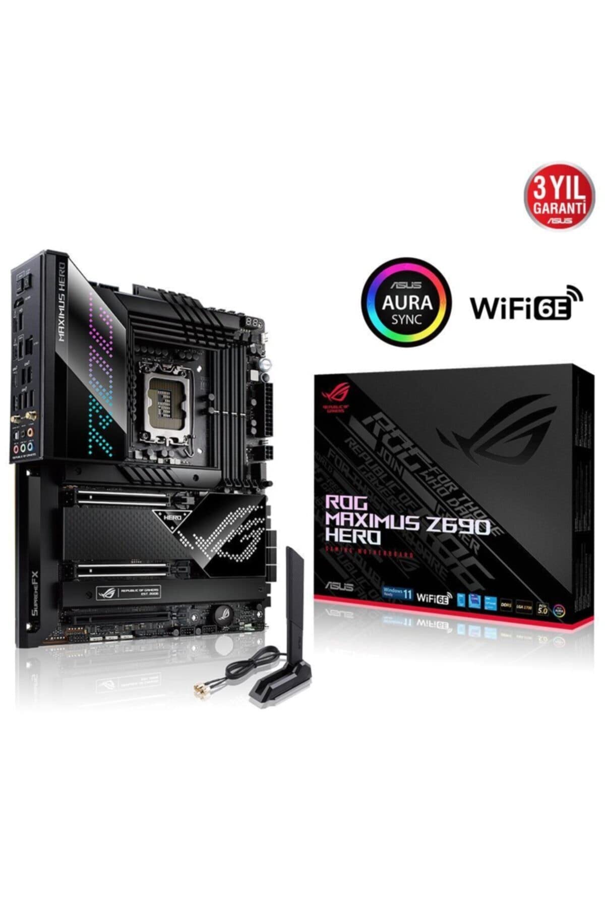 ASUS ROG Maximus Z690 (Alder Lake) Hero - Placa base Intel LGA 1700 ATX (VRM de 20+1 fases, PCIe 5.0, 2.5 GB Ethernet, Wi-Fi 6E, conector frontal USB 3.2 Gen. 2x2, Dual Thunderbolt 4 y Aura Sync )