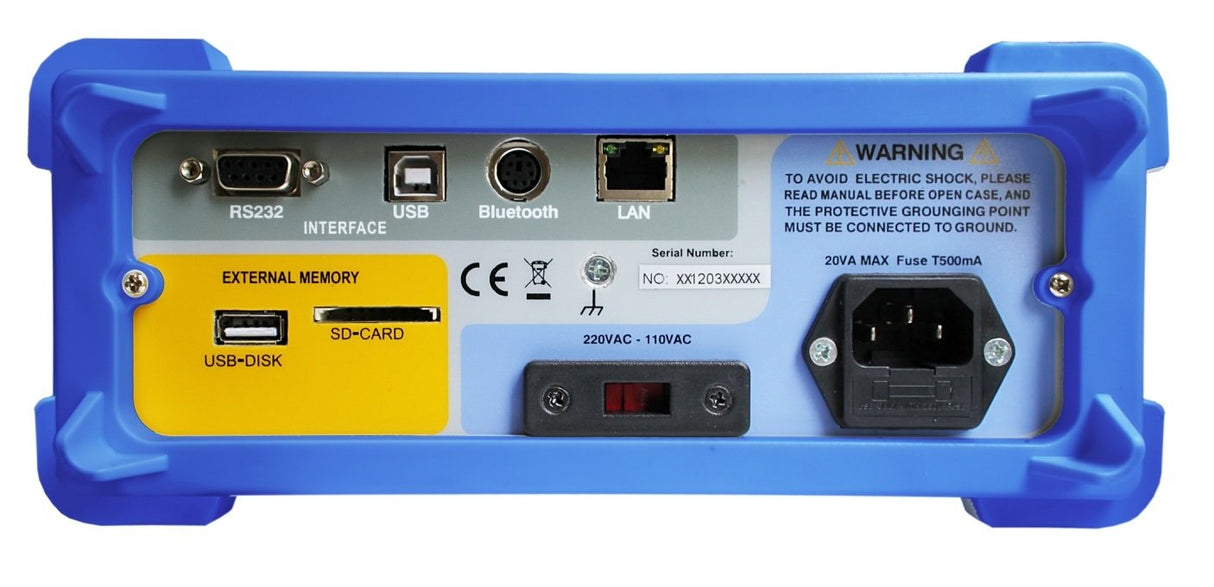 PeakTech Multímetro Digital de 4 5/6 cifras de mesa con USB, LAN, Bluetooth, RS-232 y tarjeta SD, 1 pieza, P 4075