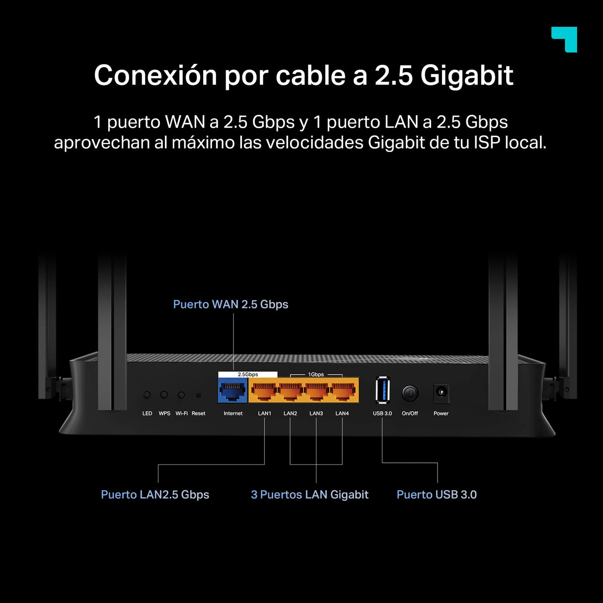 TP-Link Archer BE3600 - Router WiFi 7, BE3600 Mbps de Doble Banda, 2 Puertos × 2,5 Gbps, tribanda, 2×2 MU-MIMO, OFDMA, MLO, WiFi 7 sin precedentes, Compatible con EasyMesh, HomeShield, VPN