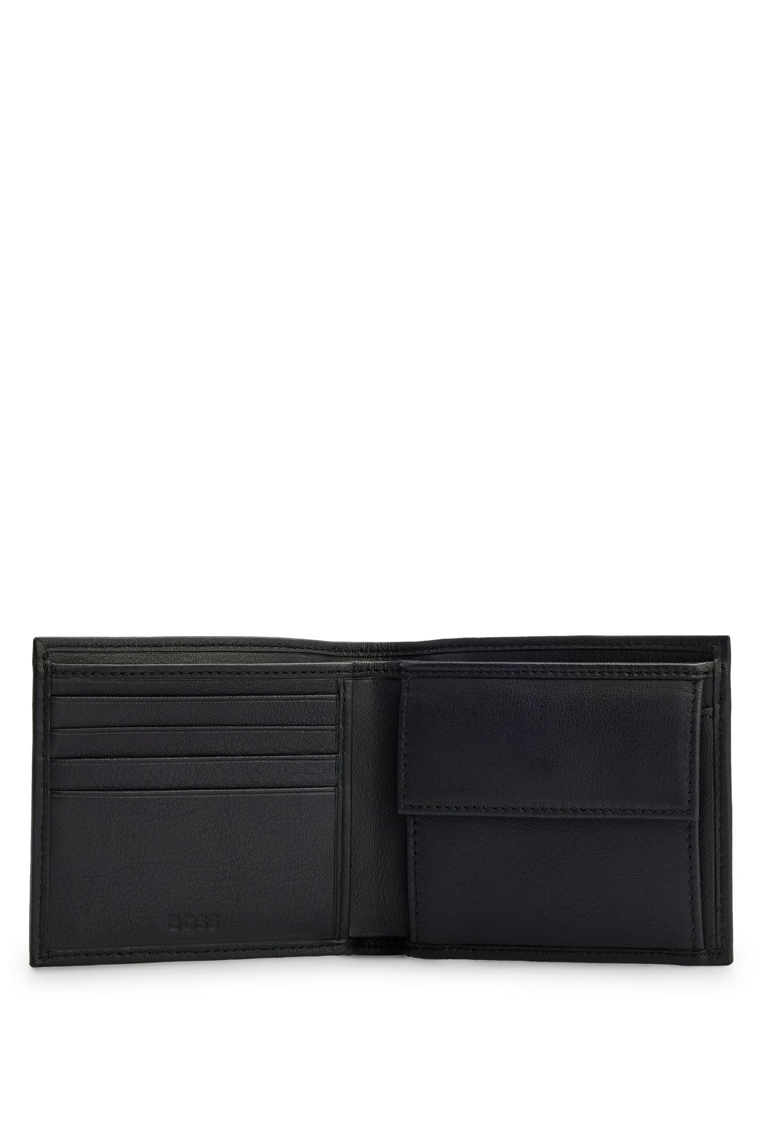 BOSS Big BB_4 CC Coin, Monedero Hombres, Negro1, Talla única