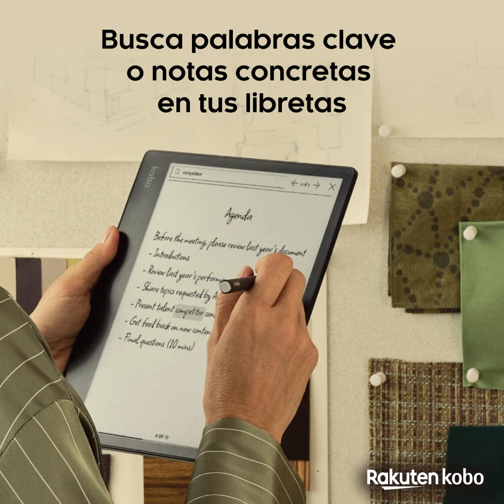 Kobo Elipsa 2E | eReader | Pantalla tรกctil antirreflejos de 10,3โ con ComfortLight Pro | Incluye Kobo Stylus 2 | Brillo Ajustable | Wi-Fi | Tecnologรญa Carta E Ink | 32 GB