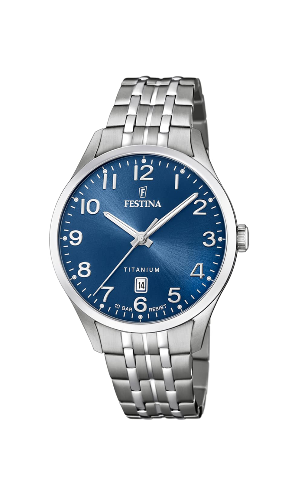 Reloj FESTINA para Hombre F20466/2 Calendario Titanium Caja de Titanio Titanio Correa de Titanio Gris