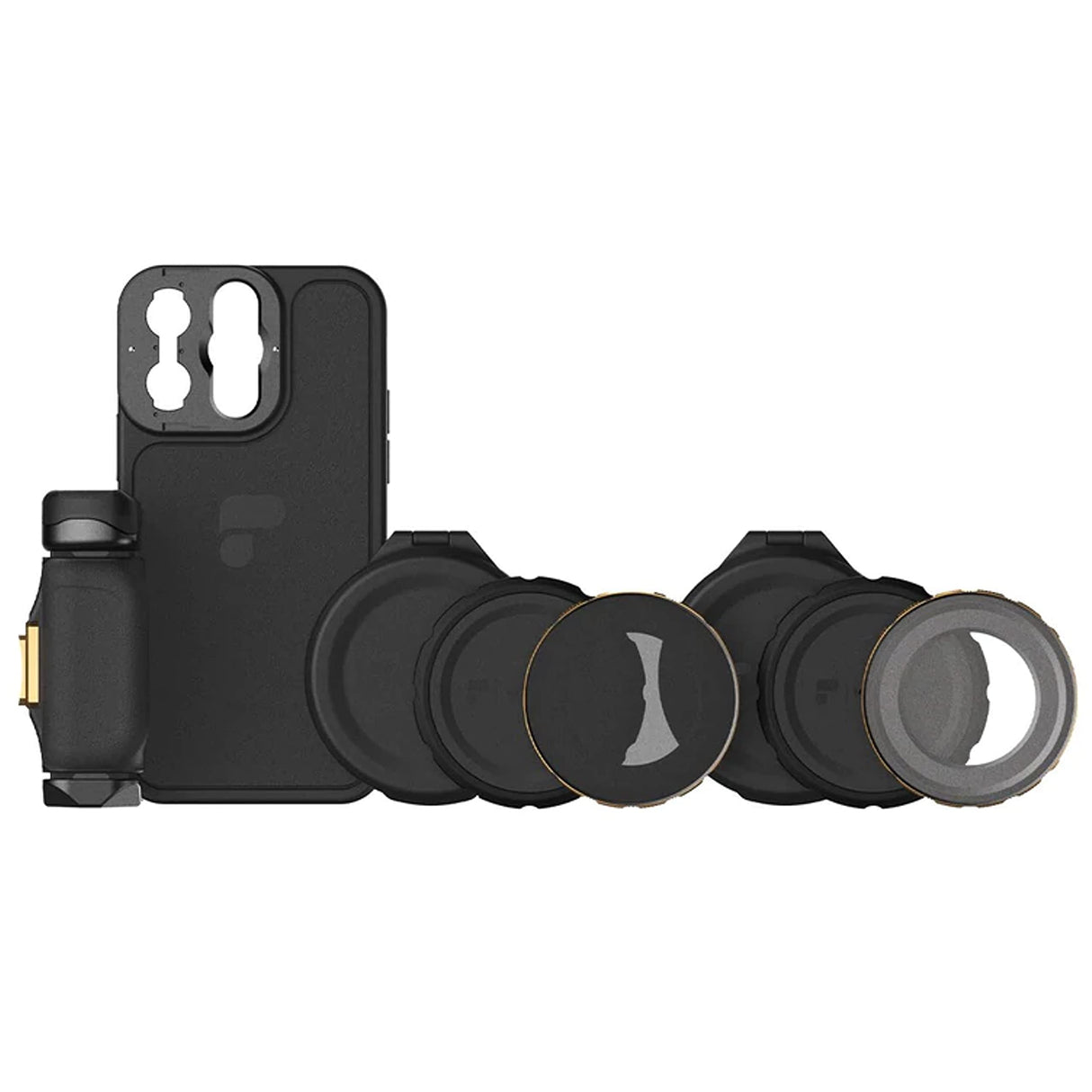 PolarPro - LiteChaser - iPhone 13 - Pro - Kit de filmación - Funda - Filtros - Agarre - Compatible con MagSafe - Fotografía/videografía de teléfonos móviles - Optimizado