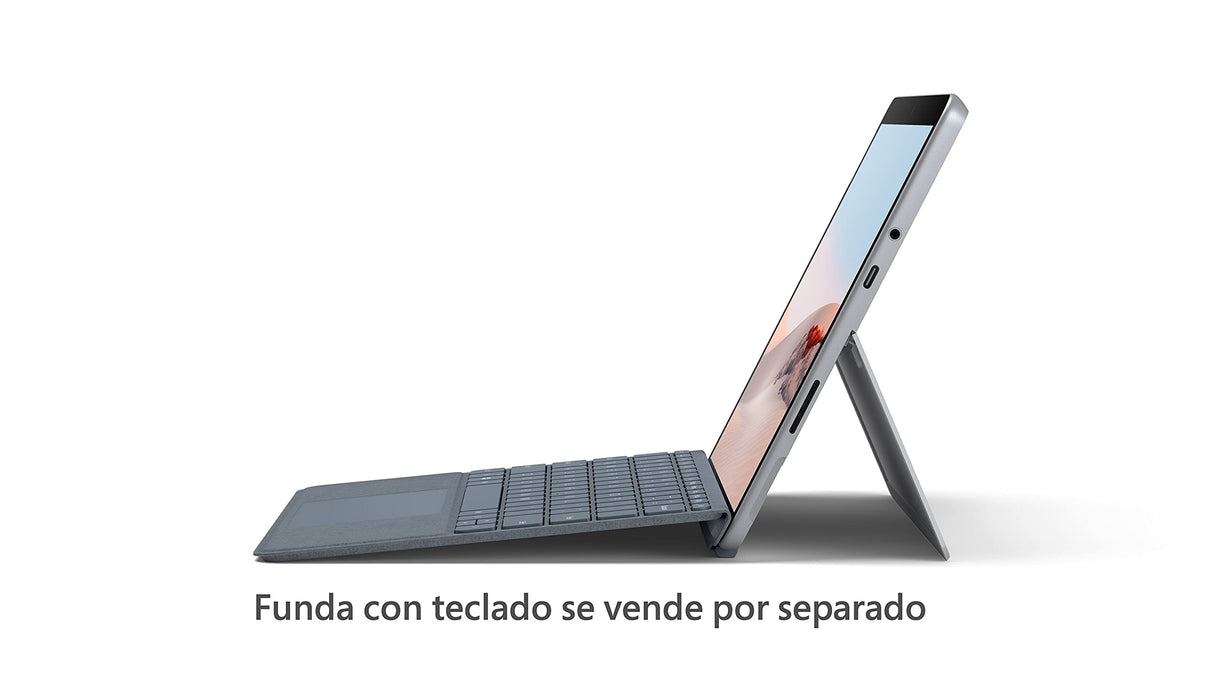 Microsoft Surface Go 2 - Portátil 2 en 1 de 10.5 pulgadas Full HD, Wifi, Intel Pentium Gold 4425Y, 8 GB RAM, 128 GB SSD, Windows 10 Home Platino
