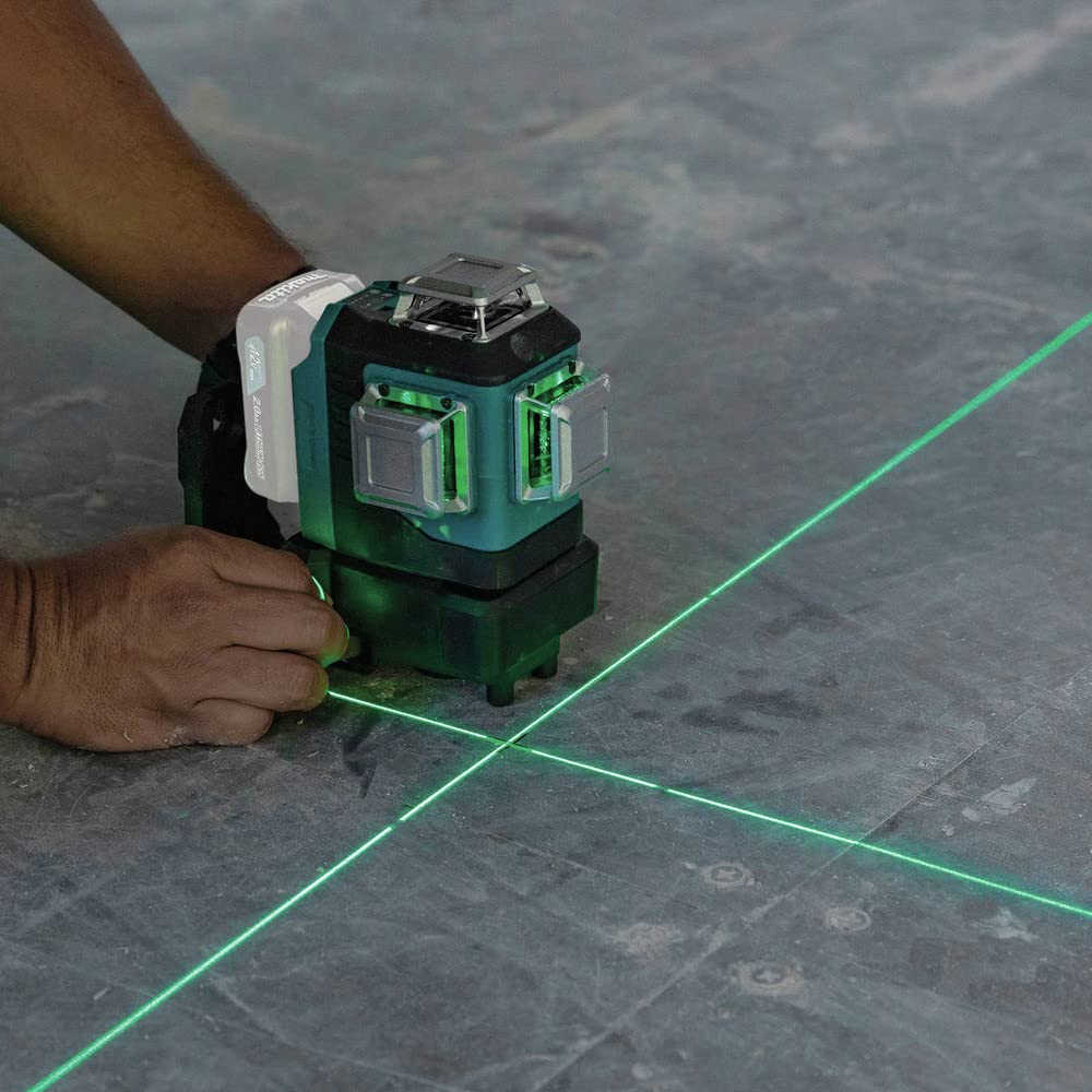 Makita SK700GD Nivel láser de 3 líneas 12V CXT Línea verde (sin batería, sin cargador)
