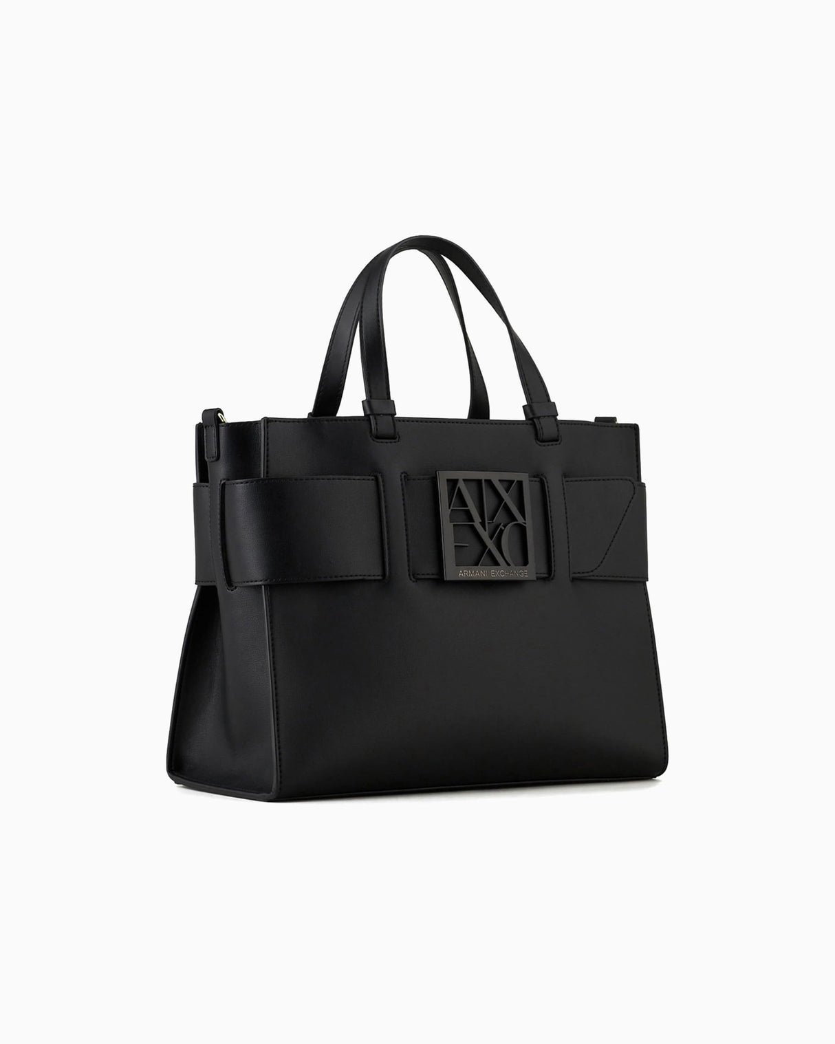 Armani Exchange Susy Big Tote, Bolsos para Mujer, Negro (Black), Talla única