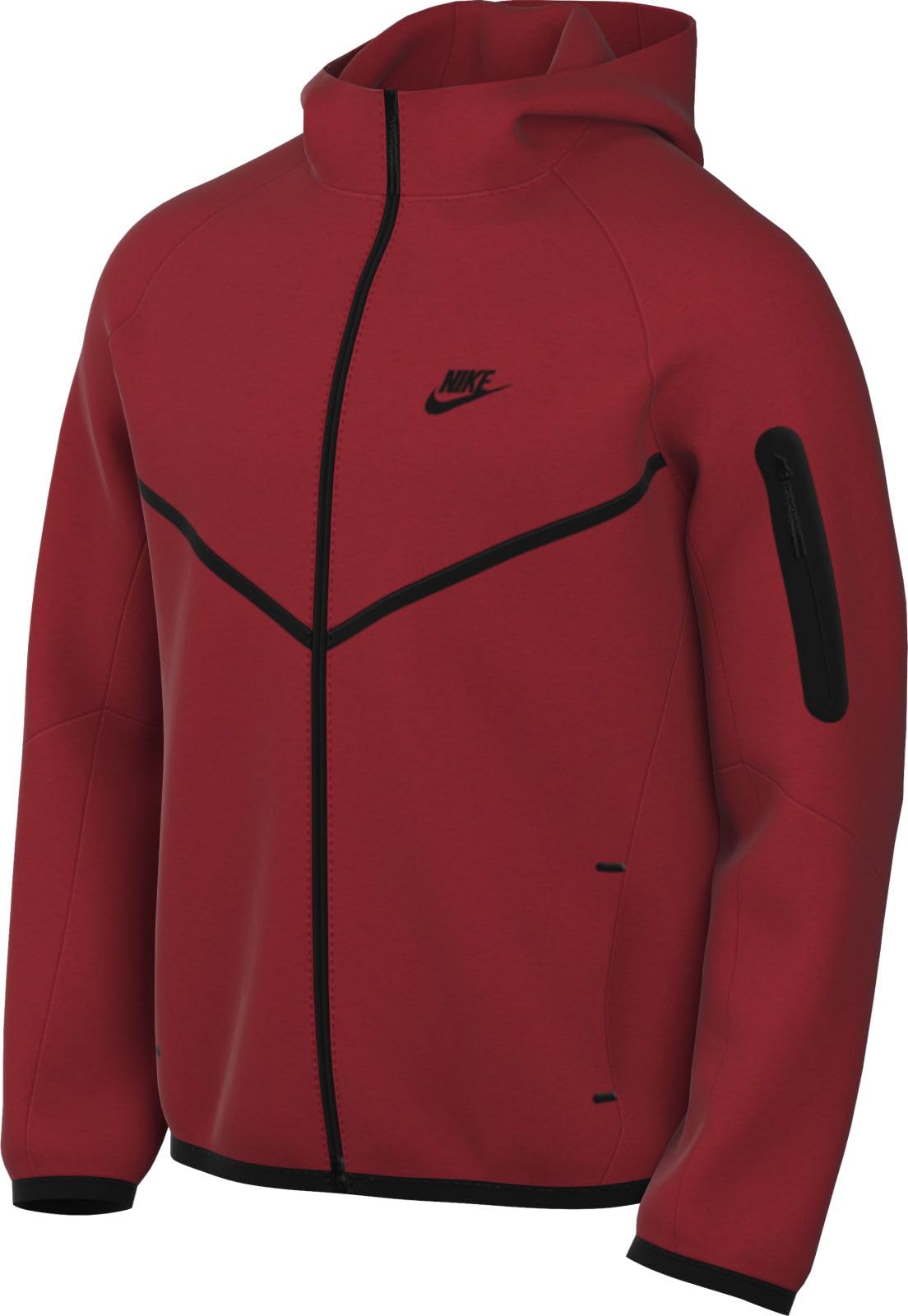 Nike Tech Sudadera con Capucha Windrunner con Cremallera Completa - Hombre, Gym Red/Black, HV0949-687, S