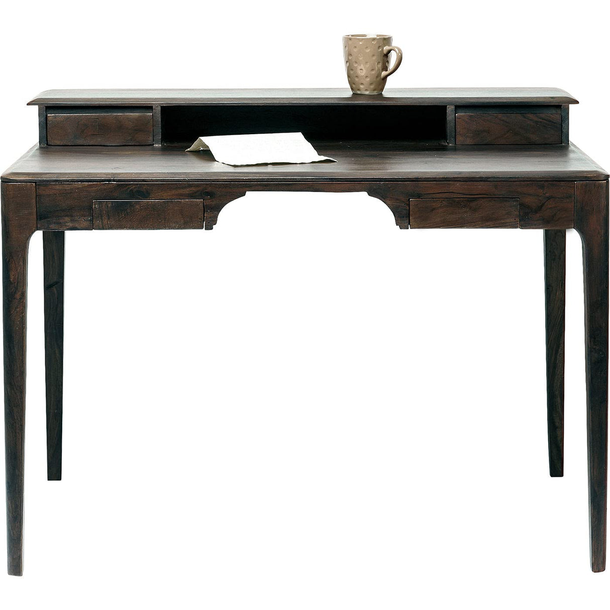 Kare Design Escritorio Brooklyn, nogal, 110x70cm, madera lacada, sala de estar