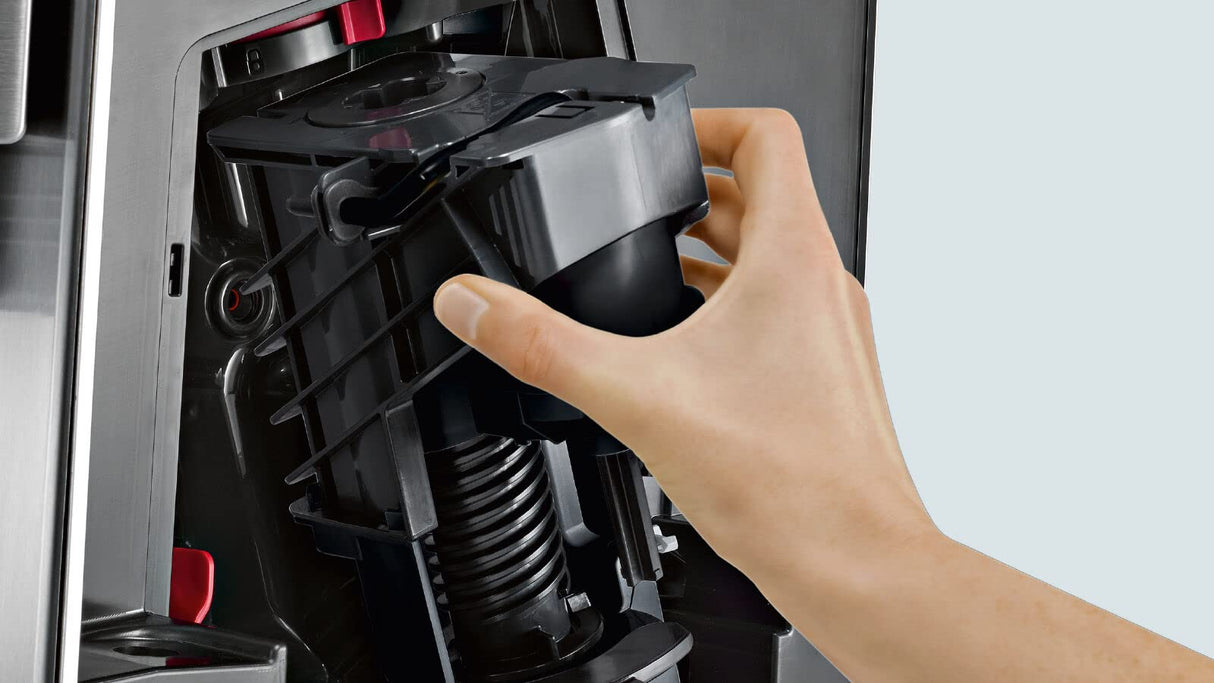 Siemens TI9553X1RW Cafetera Superautomática, EQ.9 plus, 1500 W, 1.7 litros, Plástico, Acero