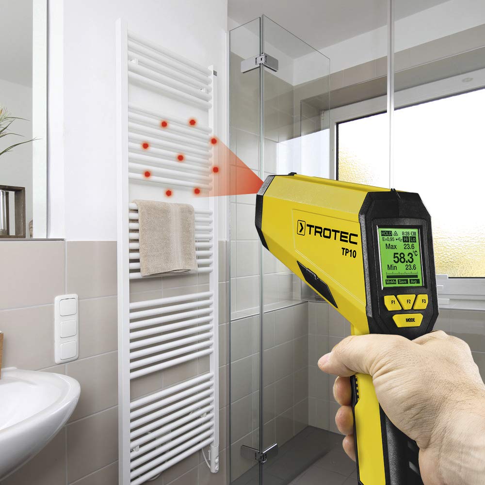 TROTEC Termometro Pirometro Infrarrojo TP10 Multipunkt Laser