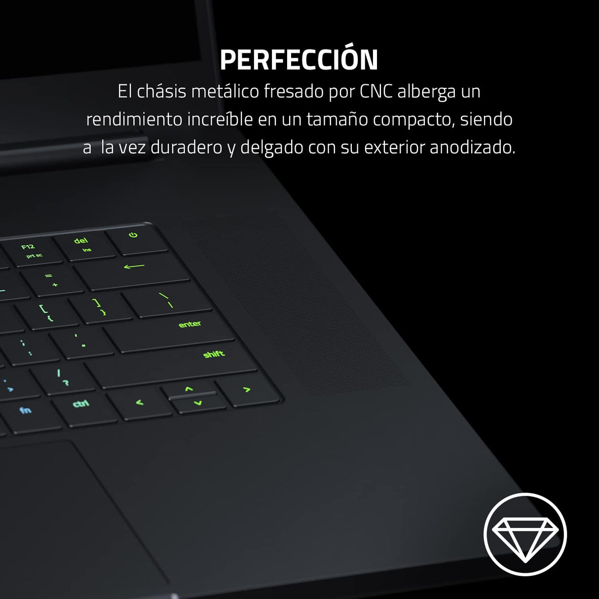 Razer Blade 15 - PC Portatil-Gaming | Nvidia RTX 3060 6GB | Intel i7-12800H | 15,6" 240Hz 2,5ms QHD-Pantalla | 16GB RAM DDR5 4800 MHz | 1 TB PCIE 4.0 | QWERTY Teclado-Español | Negro