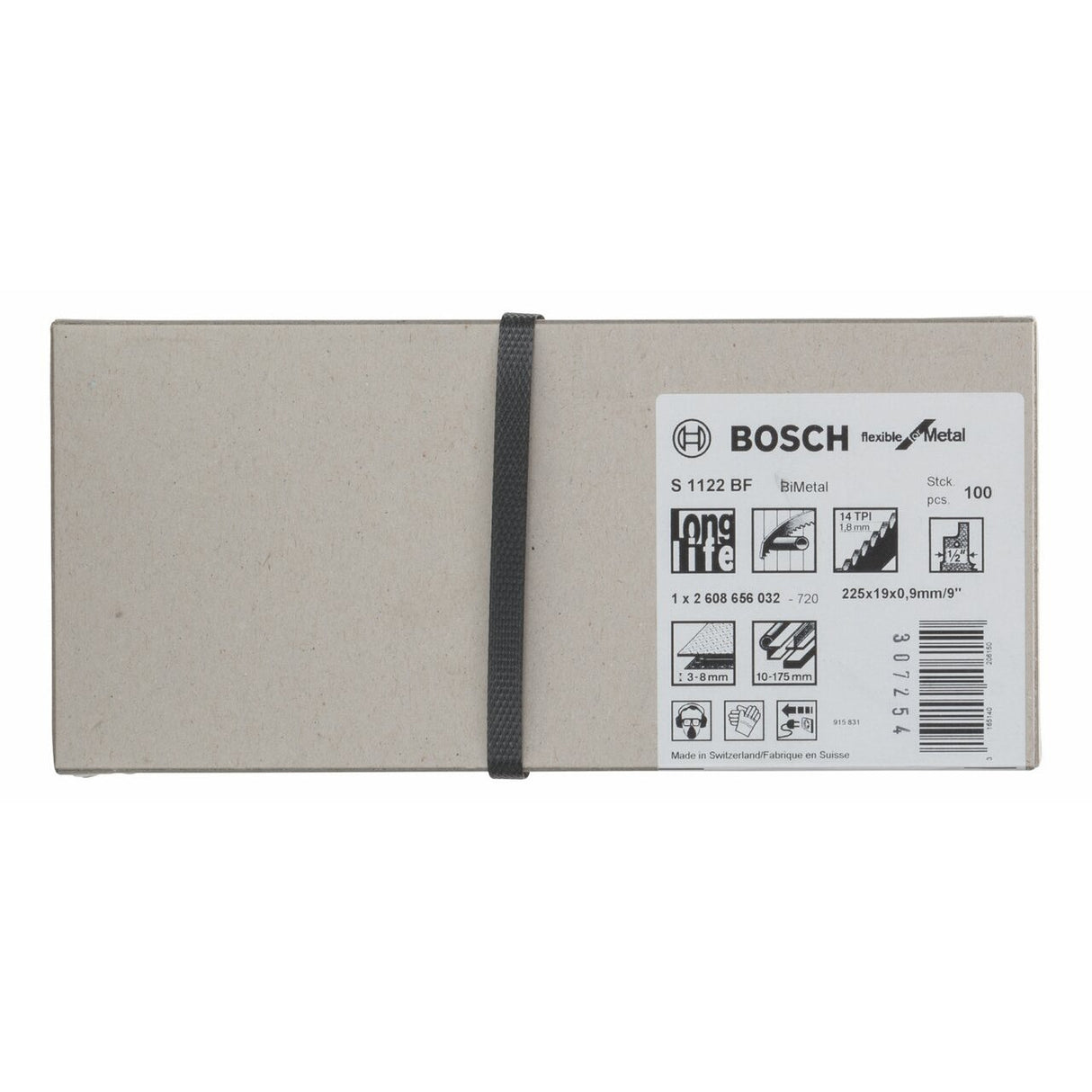 Bosch 2 608 656 032 - Hoja de sierra sable S 1122 BF - Flexible for Metal (pack de 100)