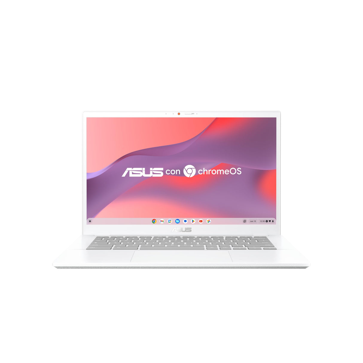ASUS Chromebook Plus CX34 CX3402CBA-PQ0105 - Ordenador Portátil 14" Full HD (Intel Core i3-1215U, 8GB RAM, 128GB UFS, UHD Graphics, ChromeOS) Blanco Perla - Teclado QWERTY español
