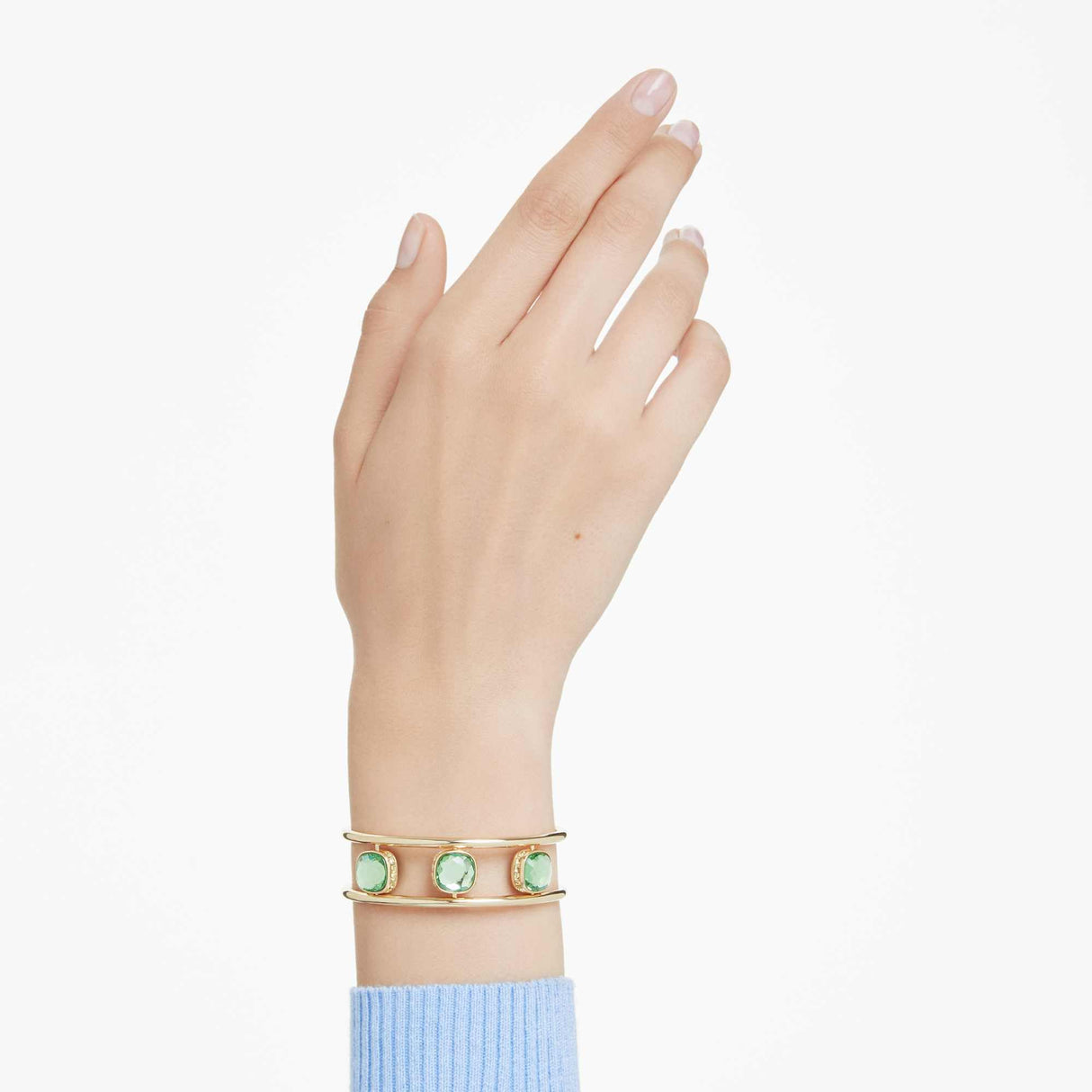 Swarovski Brazalete Chroma, Talla cojin, Multicolor, Baño tono oro