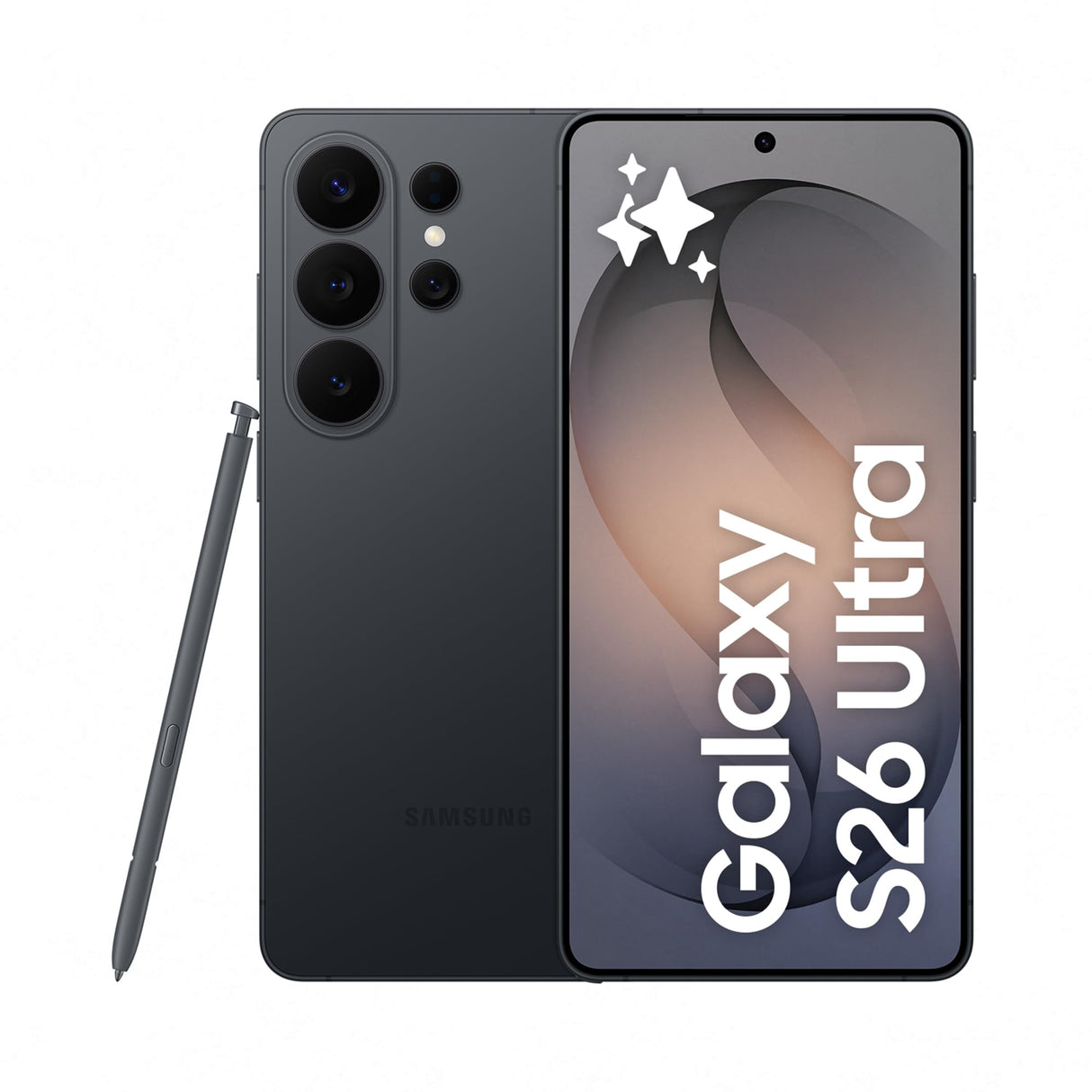 Samsung Galaxy S26 Ultra, 256GB, Smartphone con Galaxy AI, Cámara 200MP, 12GB RAM, Batería 5000mAh, Garantía del Fabricante 3 Años+1 Año Extra, Color Negro (Versión Española)