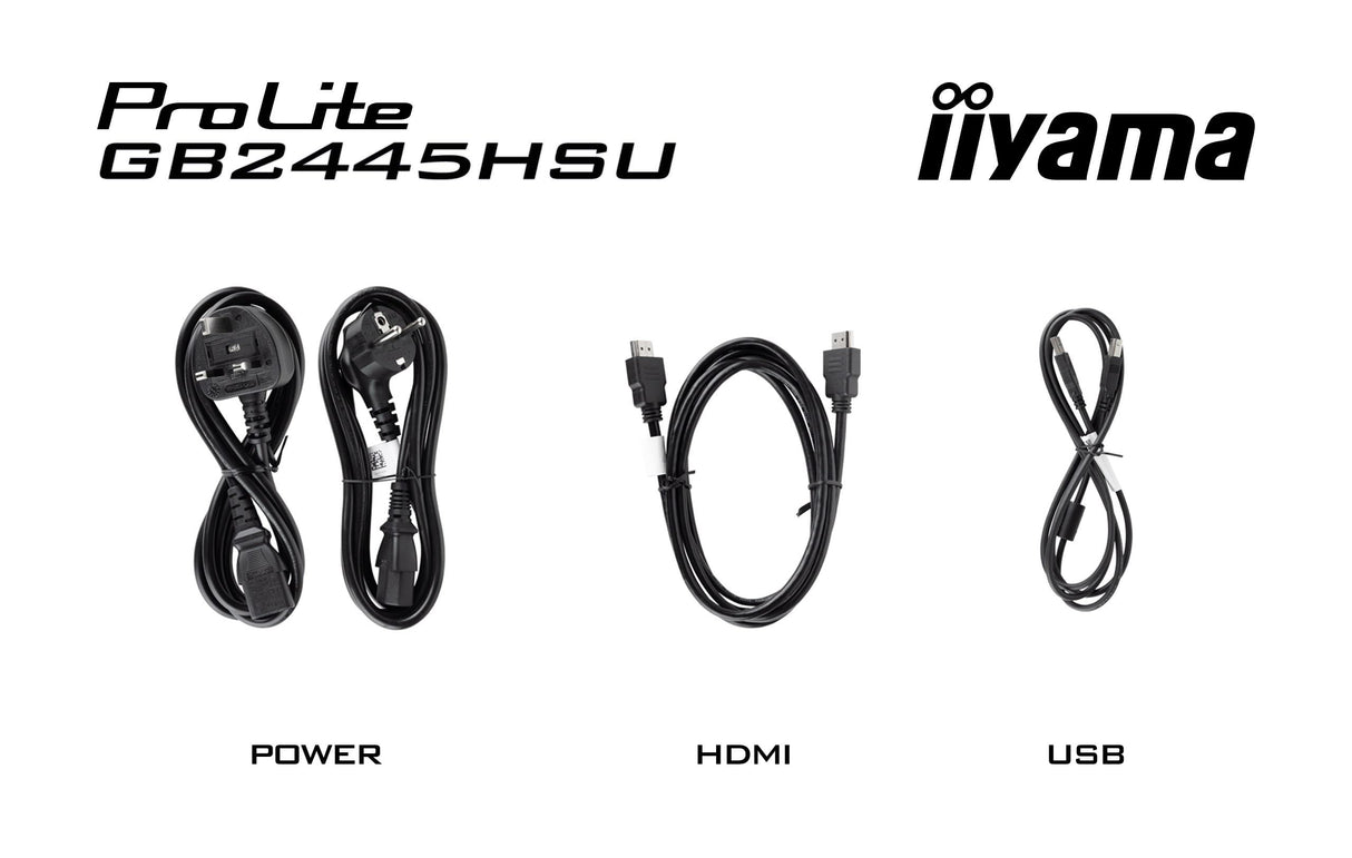 iiyama Monitor GB2445HSU-B2-23.8", IPS, 1920x1080/100Hz, 1H1DP, HAS
