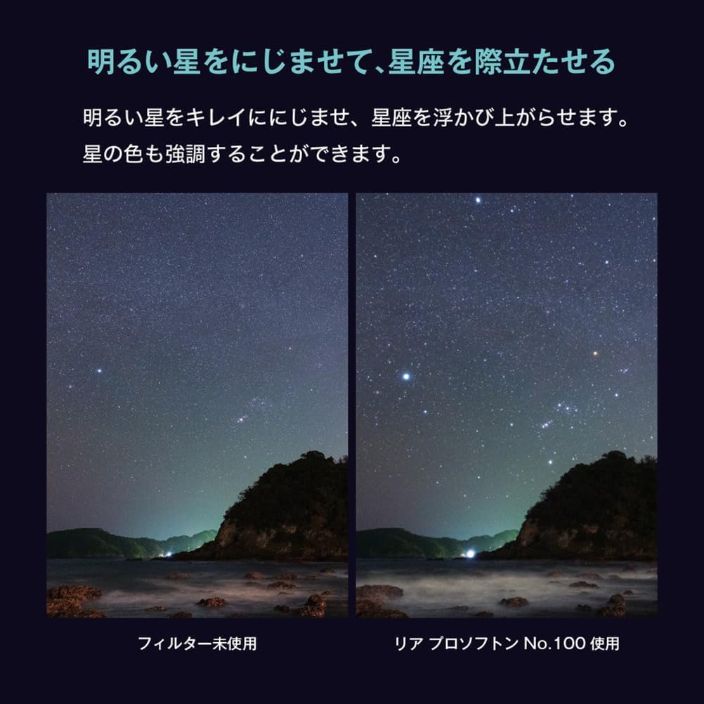 Kenko Filtro de Efecto Suave Rear PROSOFTON Set, 050/100/150, 3 Hojas Incluidas, Compatible con Objetivos ultragrandangulares, para fotografía de paisajes estelares, Fabricado en Japón, 902134