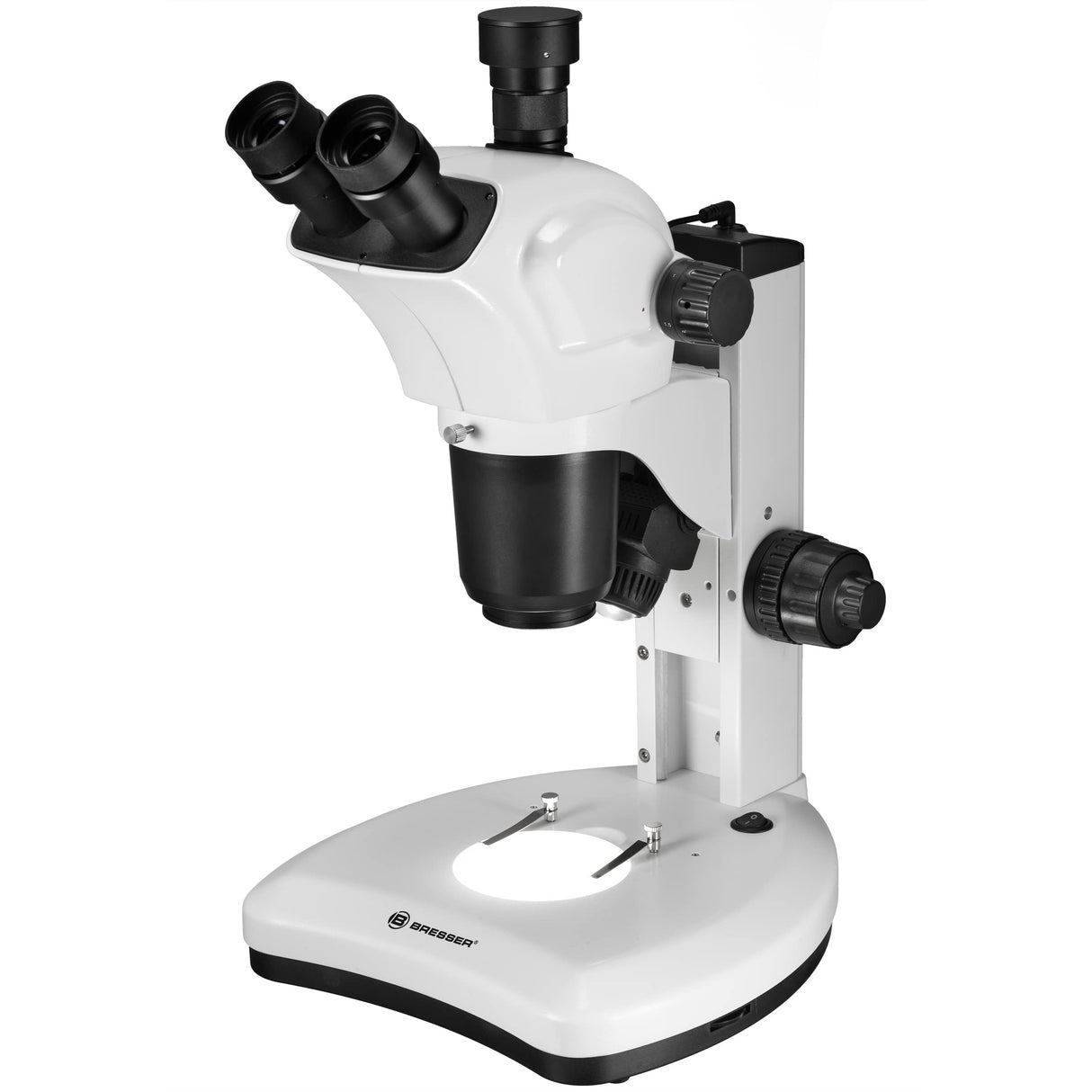 Bresser Science ETD-301 - Microscopio estéreo (7-63x, Gran Distancia de Trabajo (100 mm) y Conector para cámara)