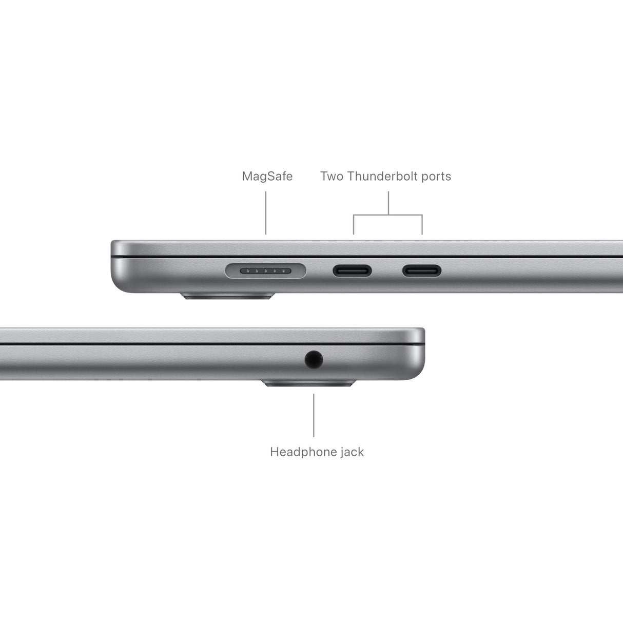 Apple 2024 MacBook Air (de 15 polegadas, Processador M3 da Apple com CPU 8‑Core e GPU 10‑Core, 16GB Memória unificada, 512 GB) - Cinzento sideral