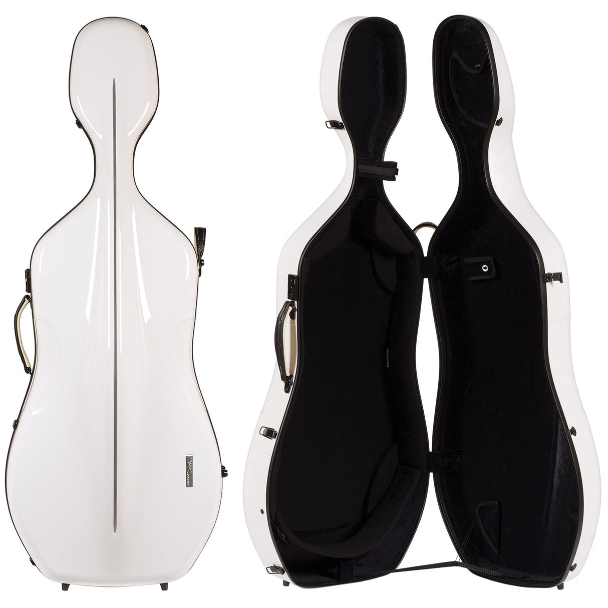 Gewa Estuche Cello Air 3.9 Blanco/Negro Made in Germany, Extremadamente resistente a la rotura, EL mejor ratio de aisamiento