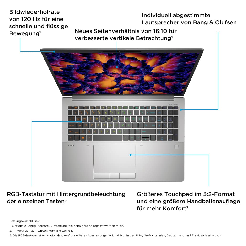 HP ZBook Fury 16 G9 i7 16 N W11P 62U64EAABD