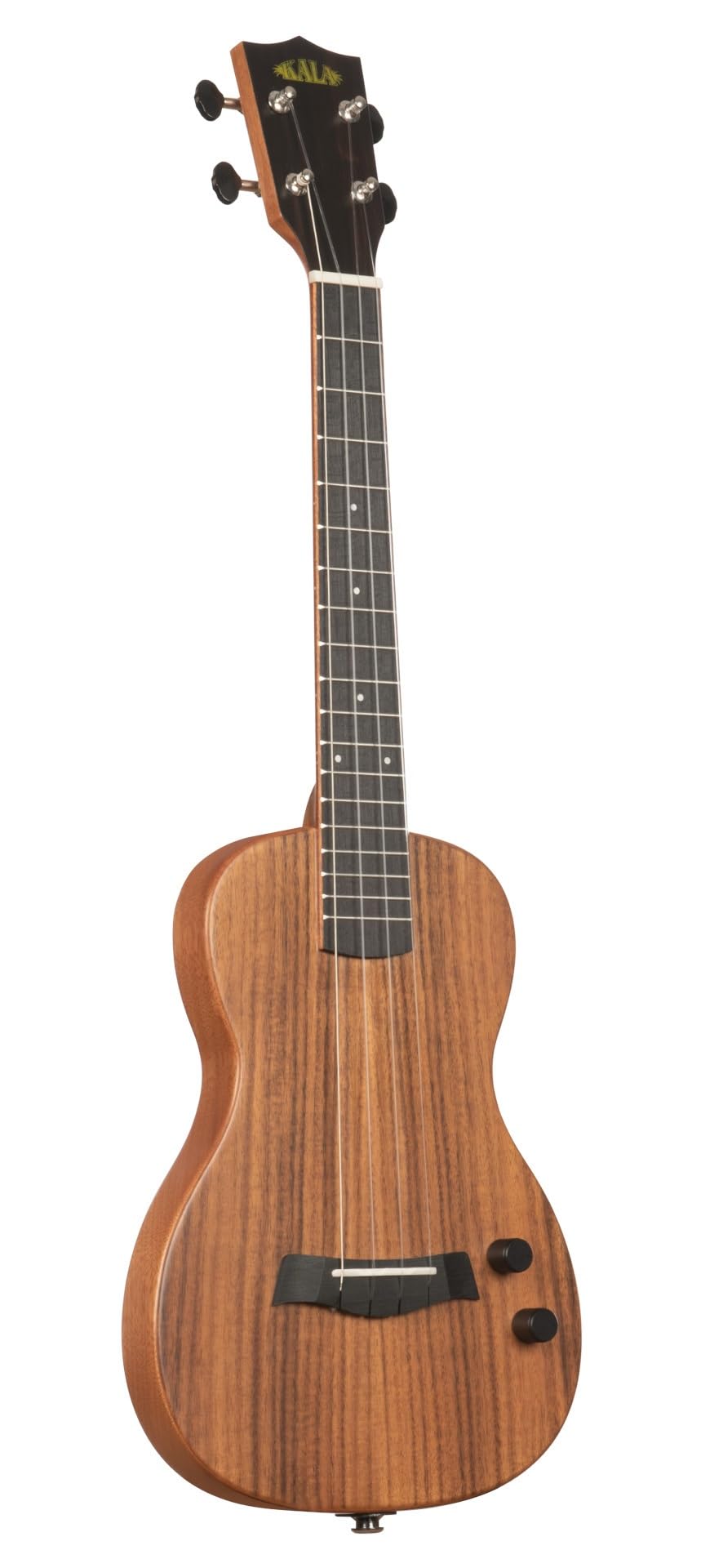 Kala KA SB ACA T Solid Body Electric Flame Acacia Tenor, with Bag
