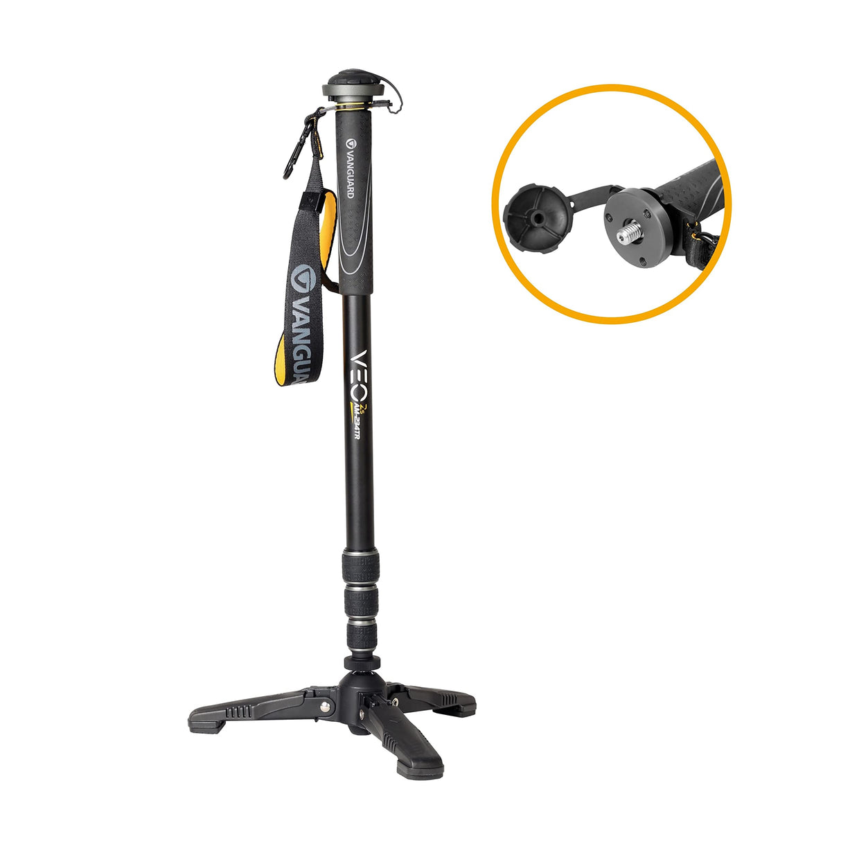 Vanguard Veo 2S AM-234TBP50T - Monopie cámara Aluminio pie retráctil Ball Head