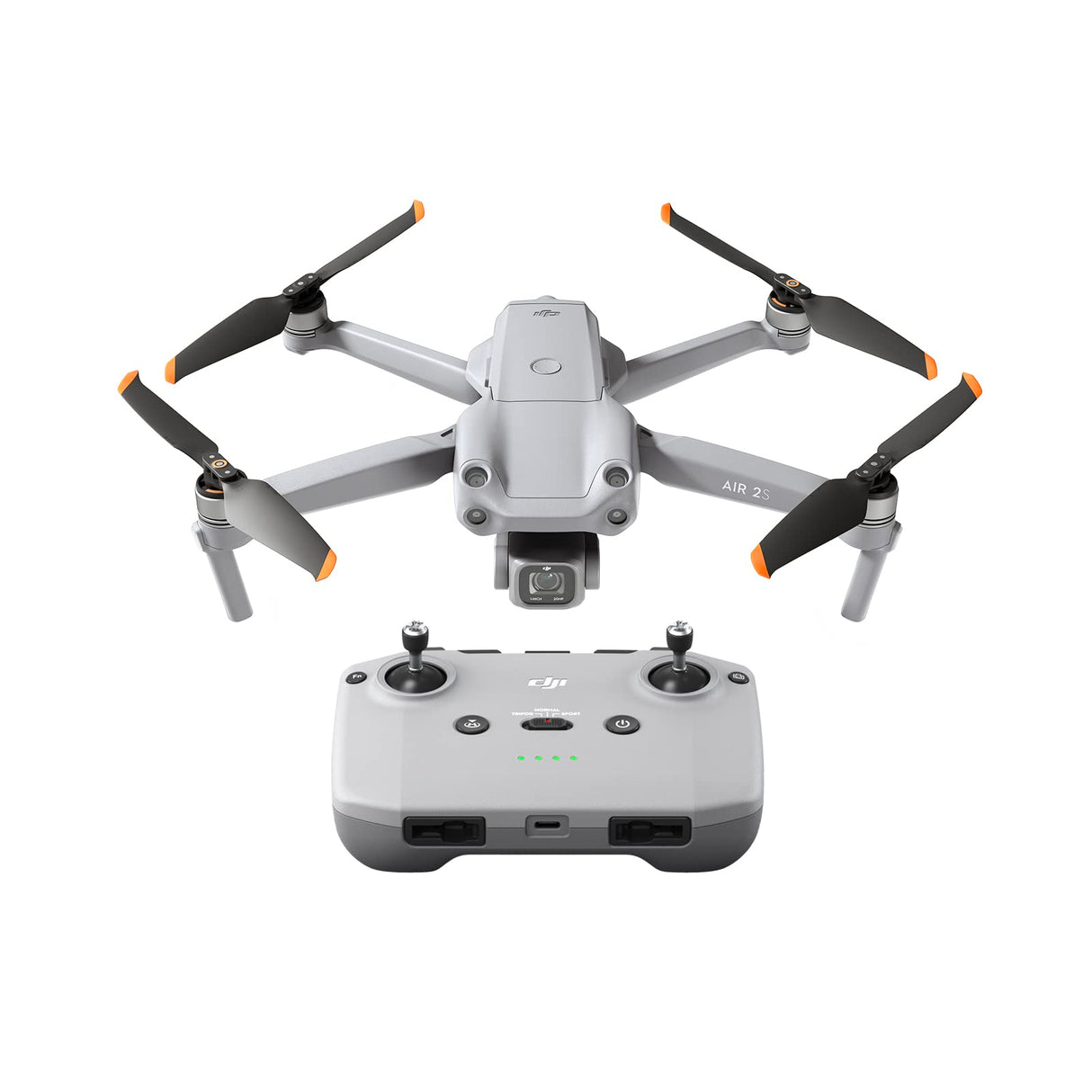 DJI Air 2S- Drone, Quadcopter, 3 Ejes Gimbal con Cámara, Vídeo en 5.4K, Sensor CMOS de 1 pulgada, Detección de obstáculos en 4 direcciones, Transmisión en FHD desde 12 km FCC, MasterShots, Gris