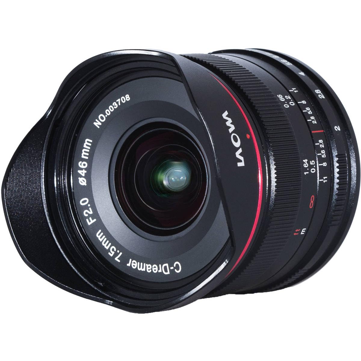 Venus Optics VE7520MFTLWBLK - Objetivo 7.5 mm f/2 MFT para Drones, Color Negro