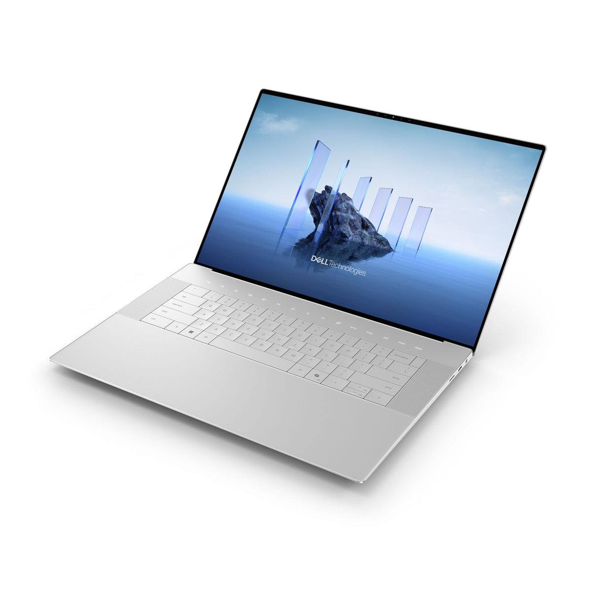 DELL 16 Premium Laptop DA16250-16,3 Pulgadas Pantalla táctil OLED 4K 120Hz, Intel Core Ultra 9 285H, NVIDIA GeForce RTX 5070, 32GB RAM, 1TB SSD, Windows 11 Home, Studio Audio, Teclado alemán, Platino