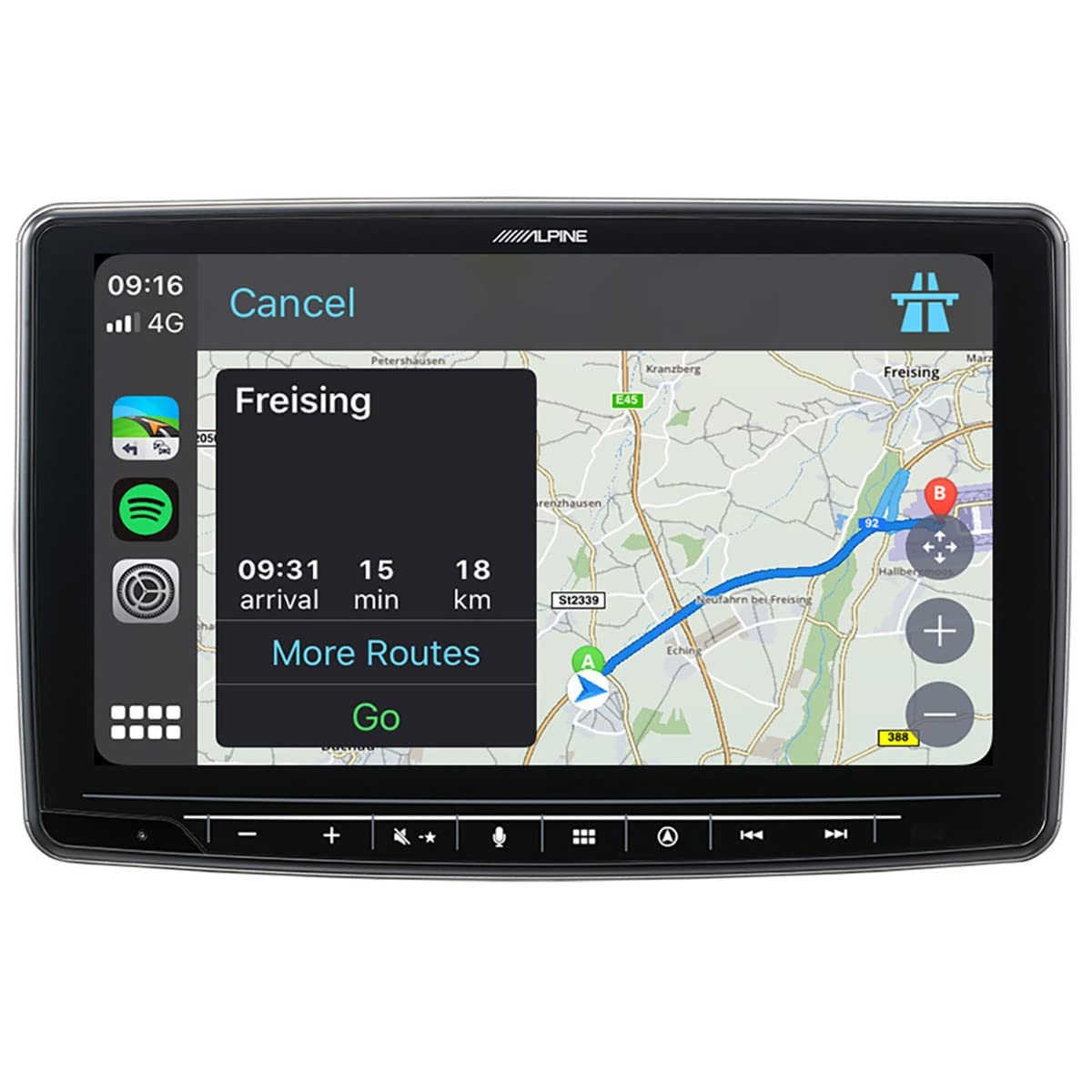 Alpine Navegador Multimedia INE-F904D Pantalla 9"