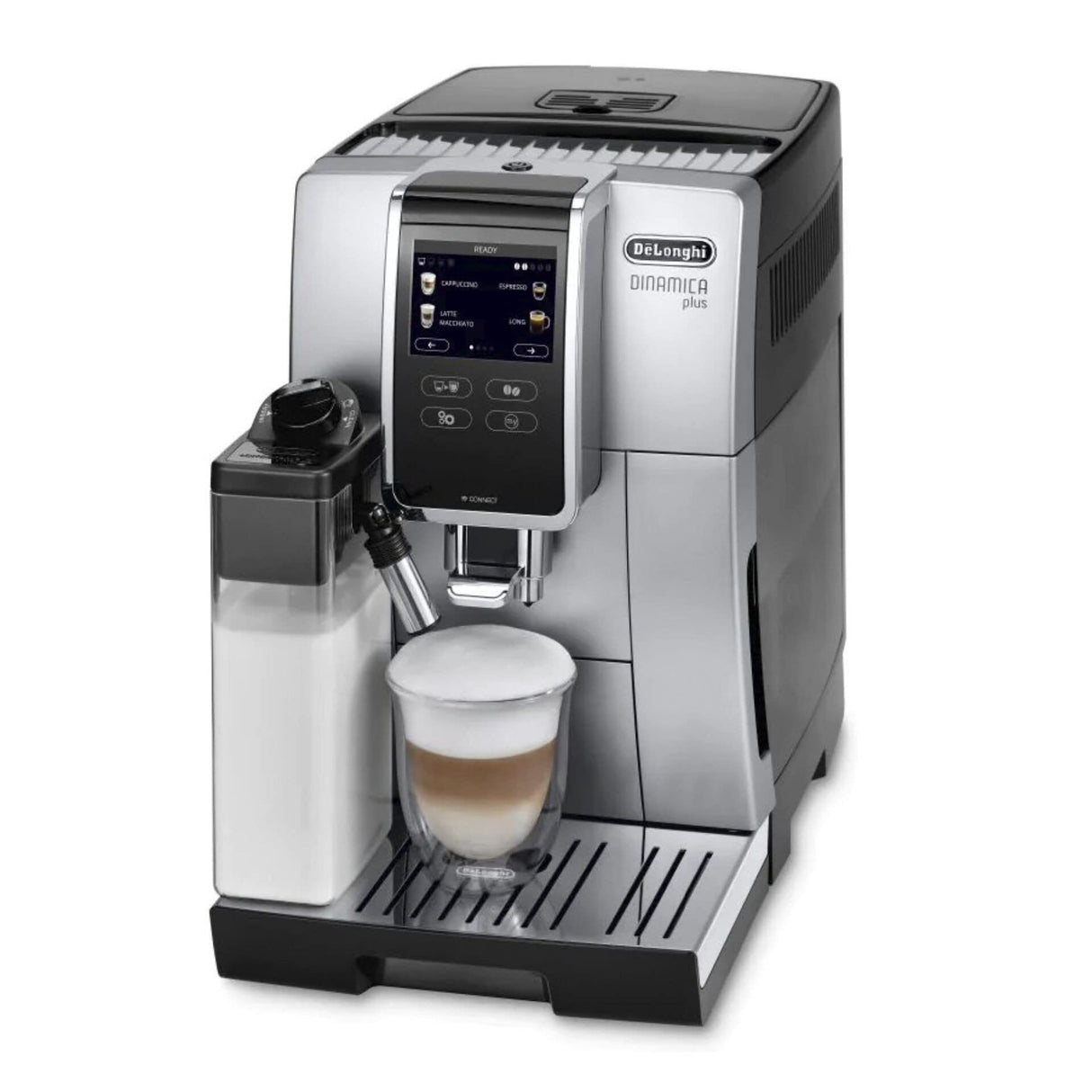 De'Longhi ECAM 370.85.SB Cafetera automática dinámica 1450 W, 1,8 litros, plástico, plateado y negro