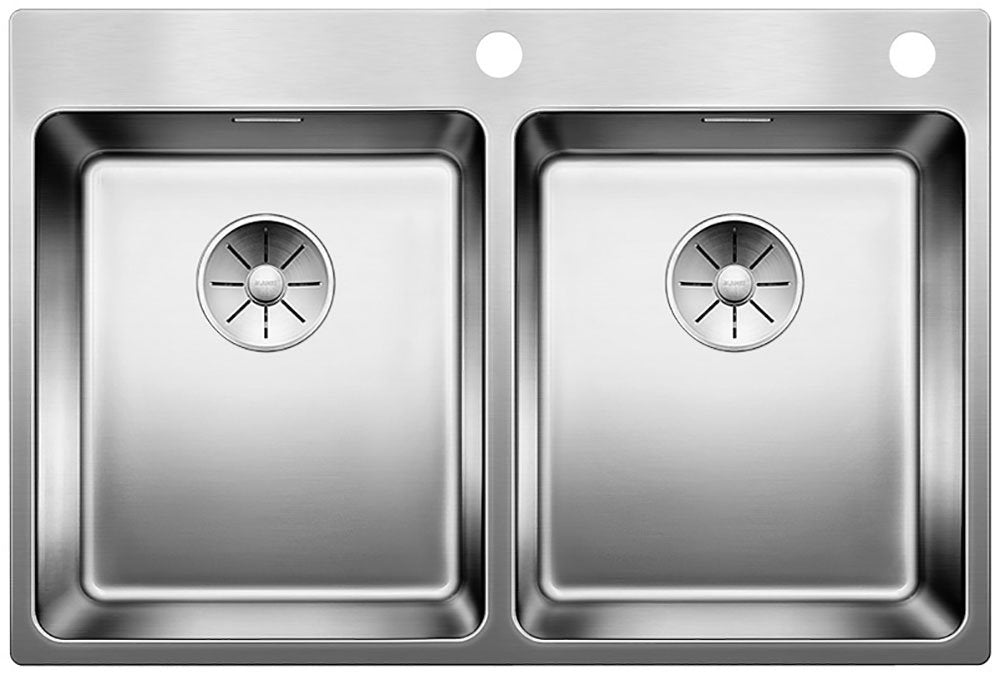 Blanco 525248 Fregadero de cocina de acero inoxidable, 340mm/340mm