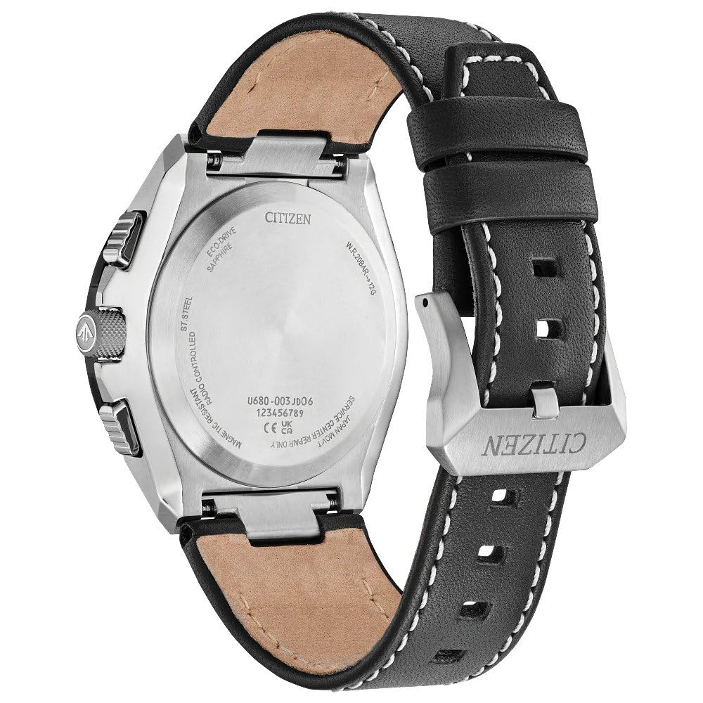 Citizen Reloj Analógico-Digital para Hombres de Eco-Drive con Correa en Cuero JY8149-05E