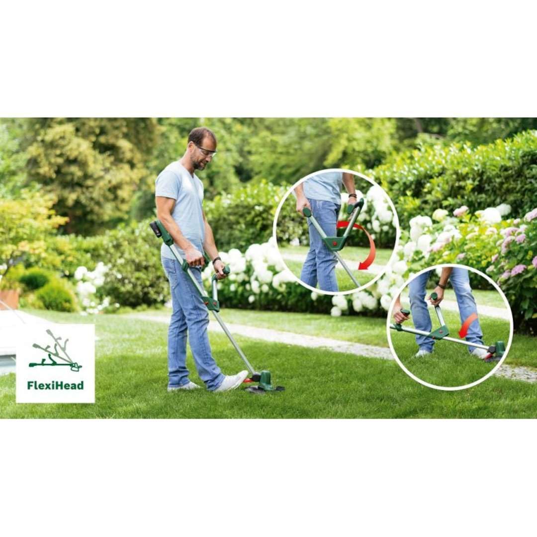 Bosch Home and Garden UniversalGrassCut - Cortacésped (18 V-26, batería de 18 V, 2,5 Ah, Ancho de Corte