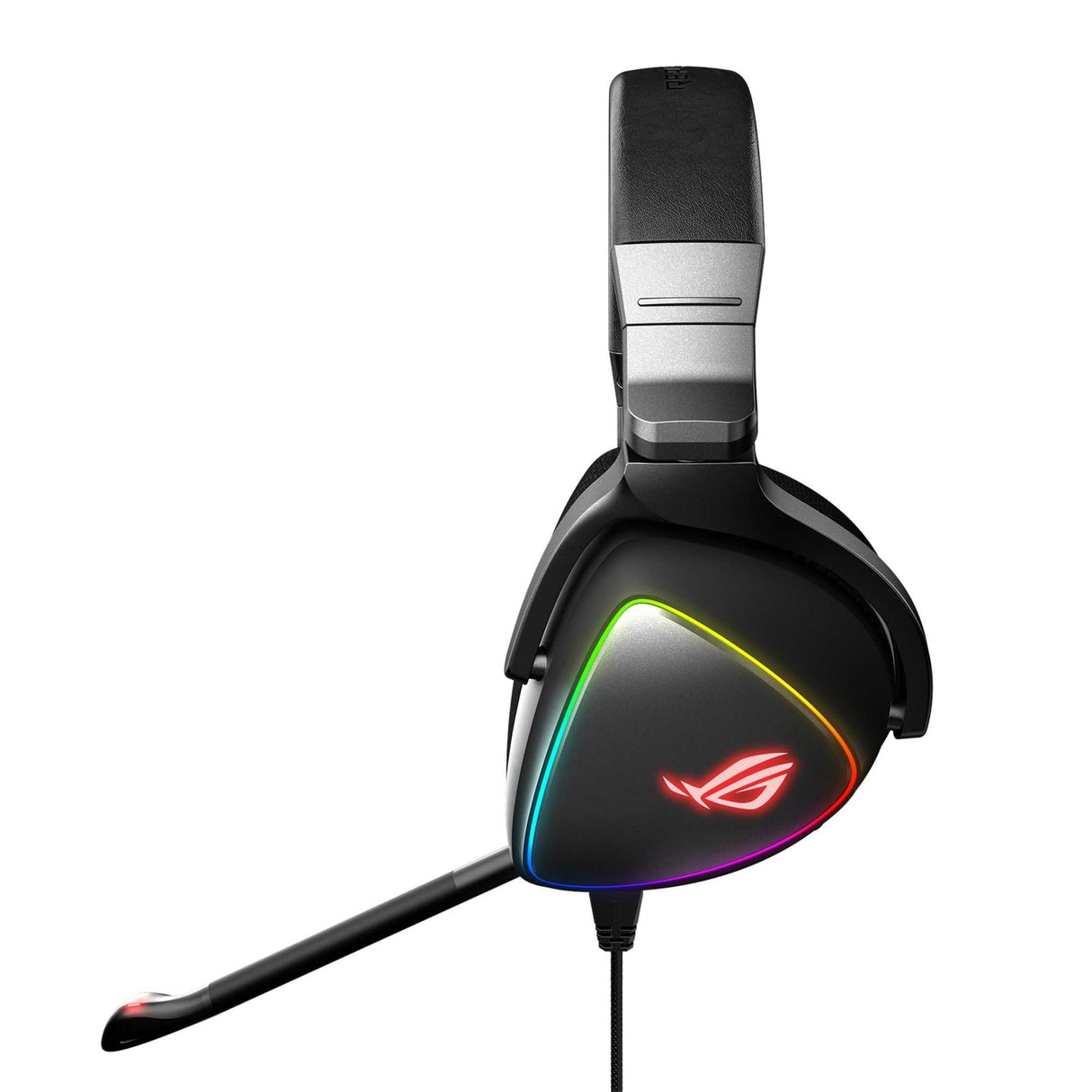 ASUS ROG Delta RGB Gaming Headset with Hi-Res ESS Quad-DAC, Circular RGB Lighting Effect and USB-C Connector for PCs, Consoles and Mobile Gaming, BLACK